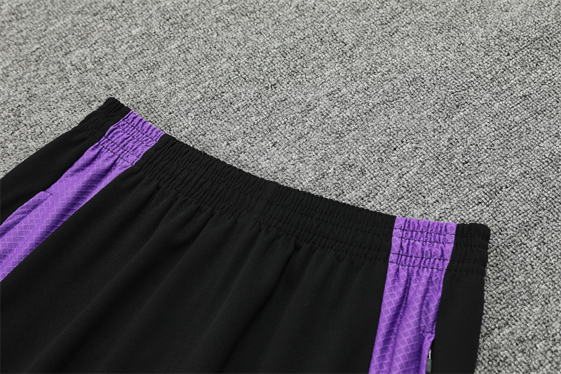 2024-25 Real Madrid Black and Purple [Player] Long Sleeve Training Suit