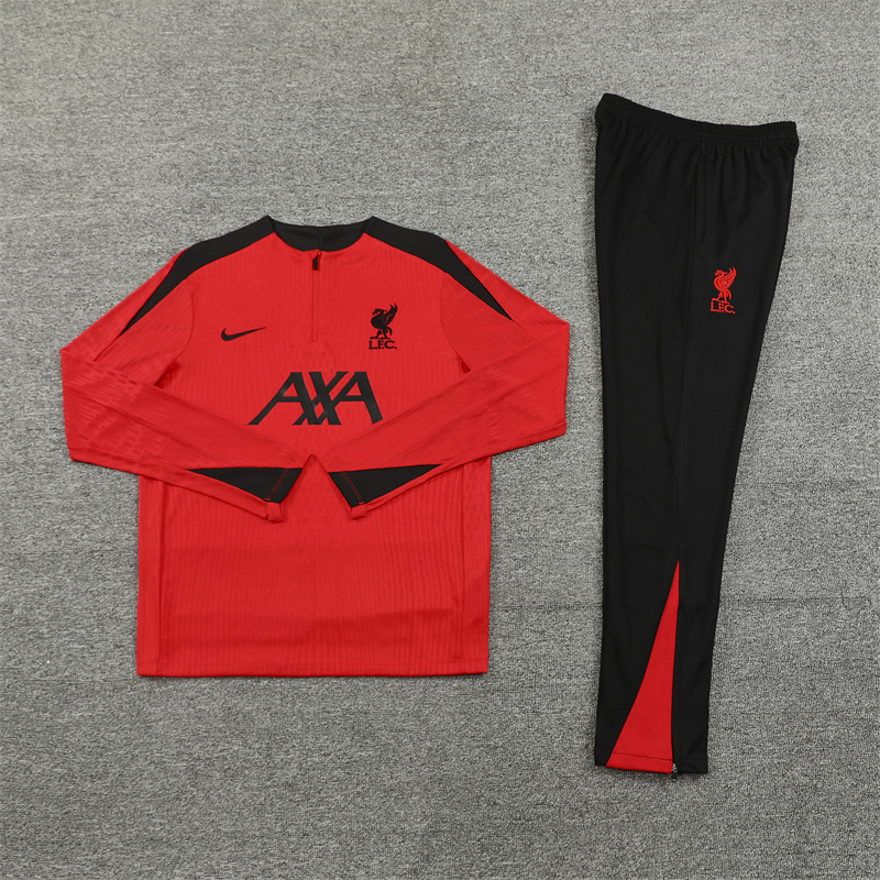 2024-25 Liverpool Half-Pull Training Suit Jersey Set