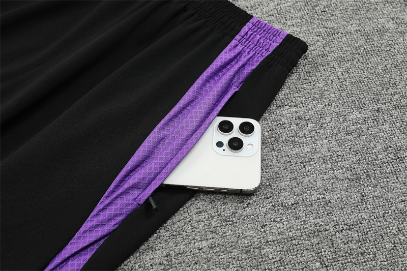 2024-25 Real Madrid Black and Purple [Player] Long Sleeve Training Suit