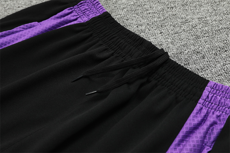 2024-25 Real Madrid Black and Purple [Player] Long Sleeve Training Suit
