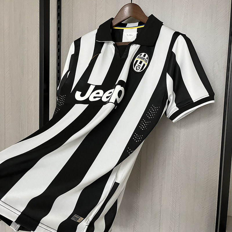 Retro 2014-15 Juventus Home PIRLO TEVEZ POGBA Football jersey retro