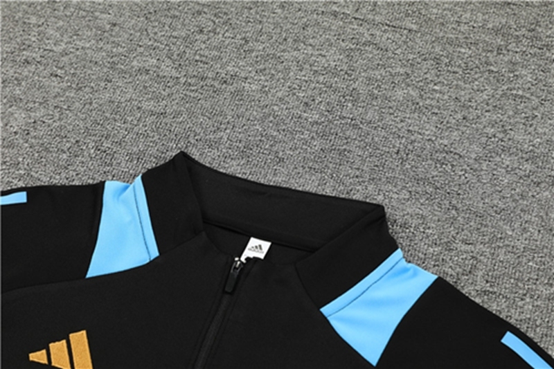 2024-25 Argentina Black Long Sleeve Training Suit