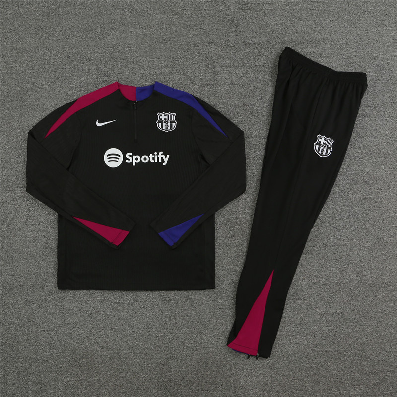 2024-25 Barcelona Half-Pull Training Suit Jersey Set
