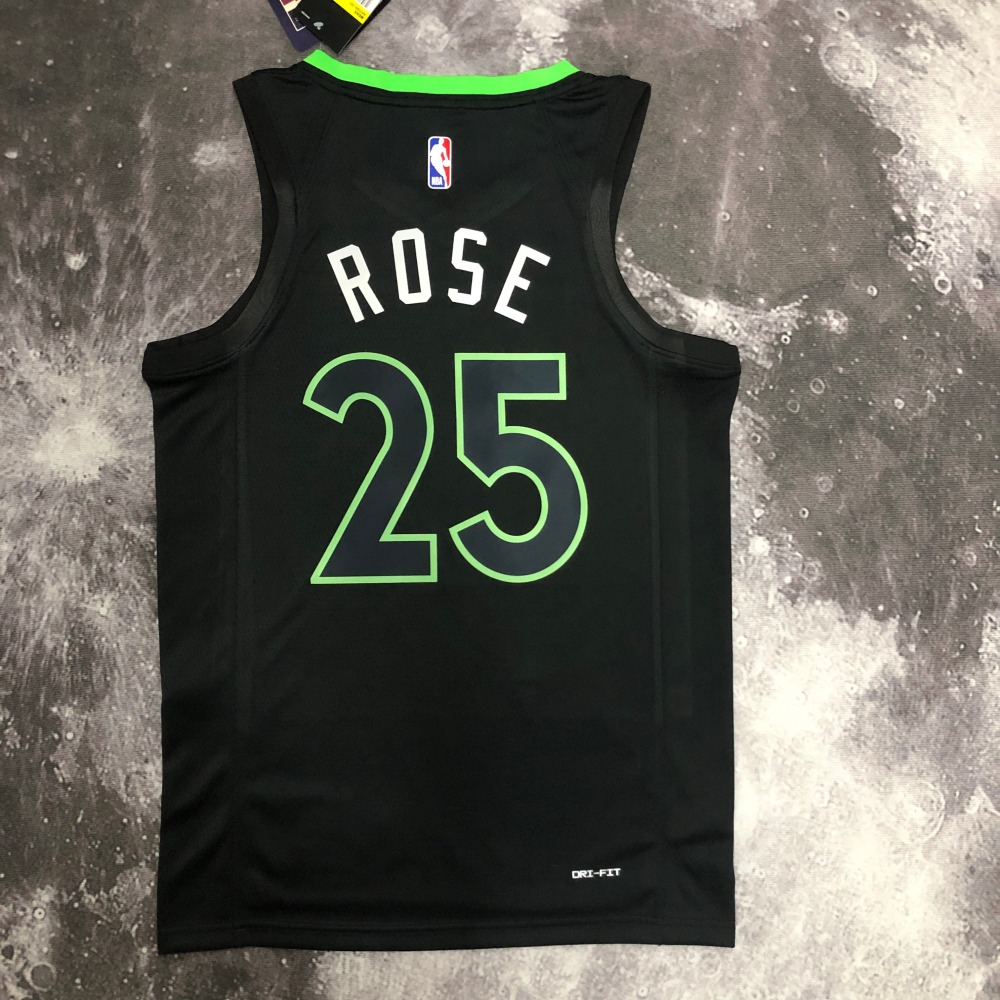 2023 NBA Minnesota Timberwolves 25 Rose Basketball Jersey