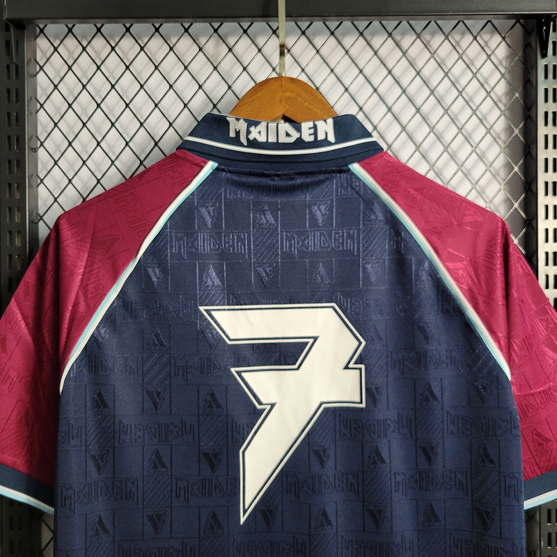 Retro 1999 West Ham Iron Maiden Home Football jersey retro