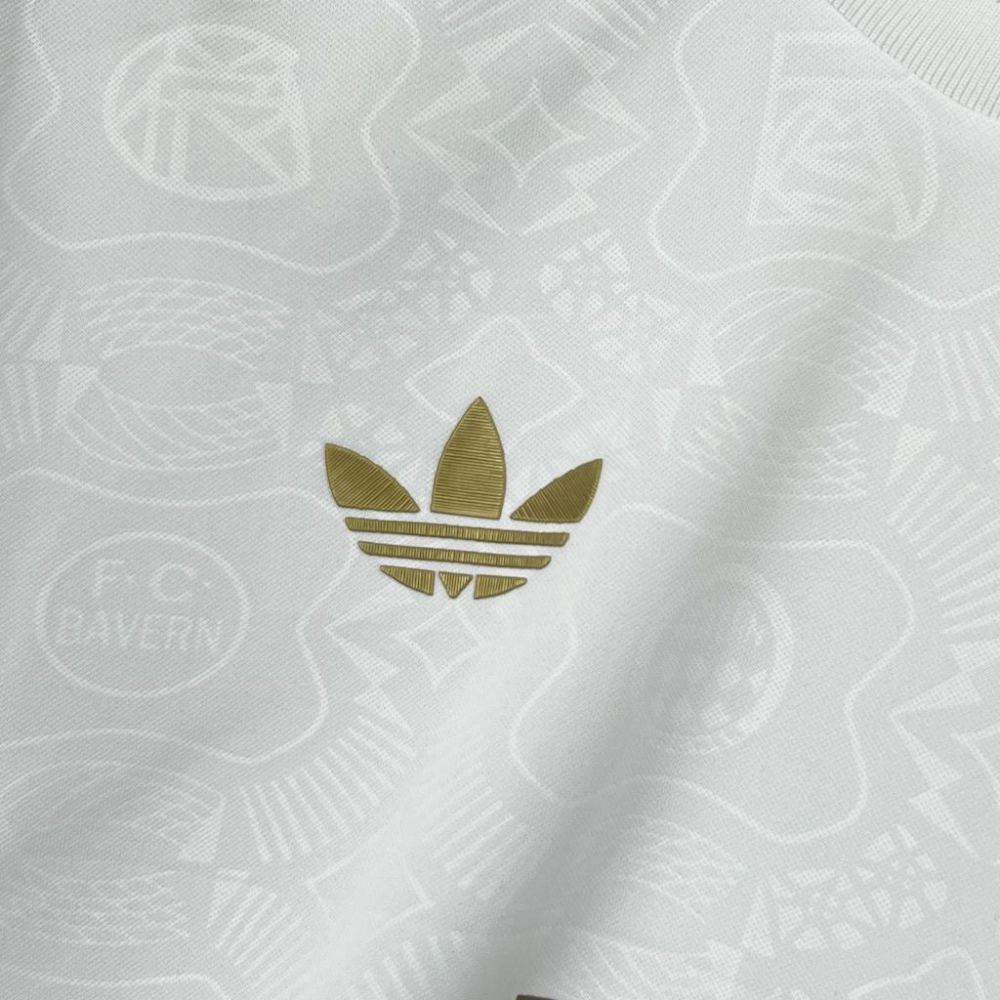 2024-25 Bayern Munchen 125th Anniversary White Away Football Jersey