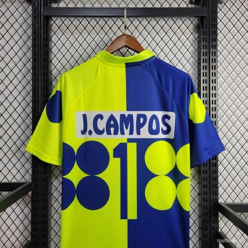 Retro 1998 Mexico Goalkeeper CAMPOS 1 Home Yellow Football jersey retro