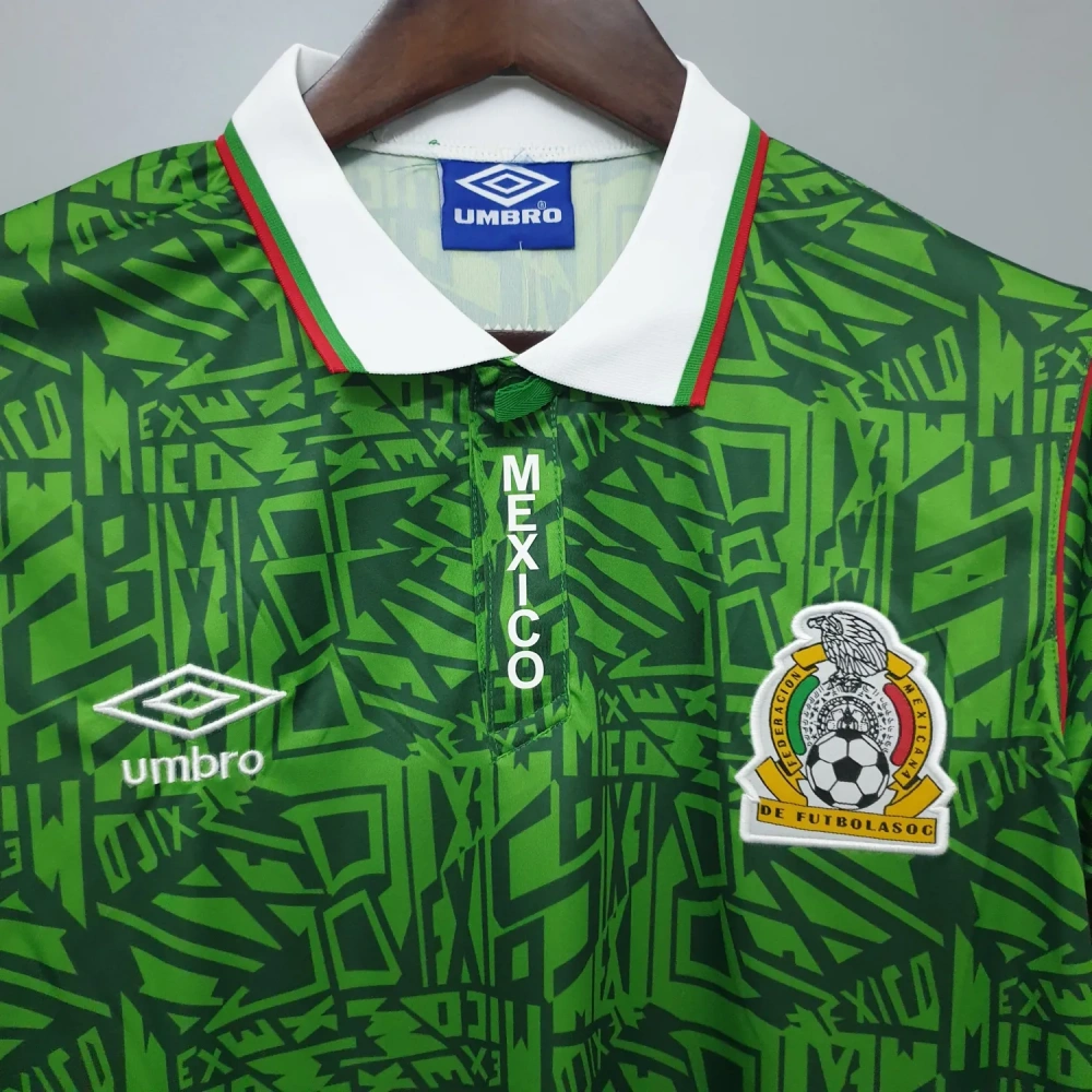 Retro 1994 Mexico home football jersey Retro