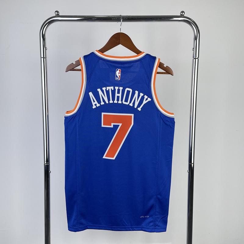 2023 New York Knicks 7 ANTHONY Basketball Jersey