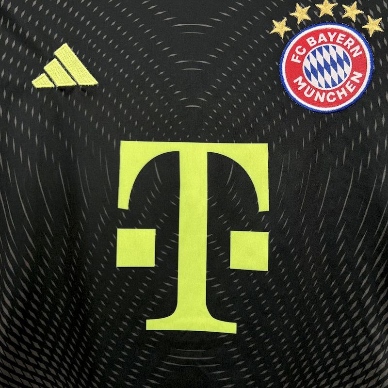 2025-26 Bayern Munchen Blackn Goalkeeper Kids Football jersey