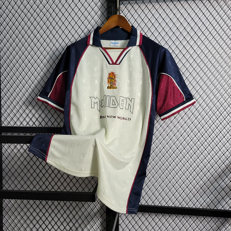 Retro 1999 West Ham Iron Maiden Away Football jersey retro