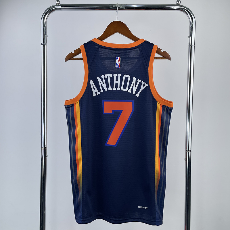 2023 New York Knicks 7 ANTHONY Basketball Jersey