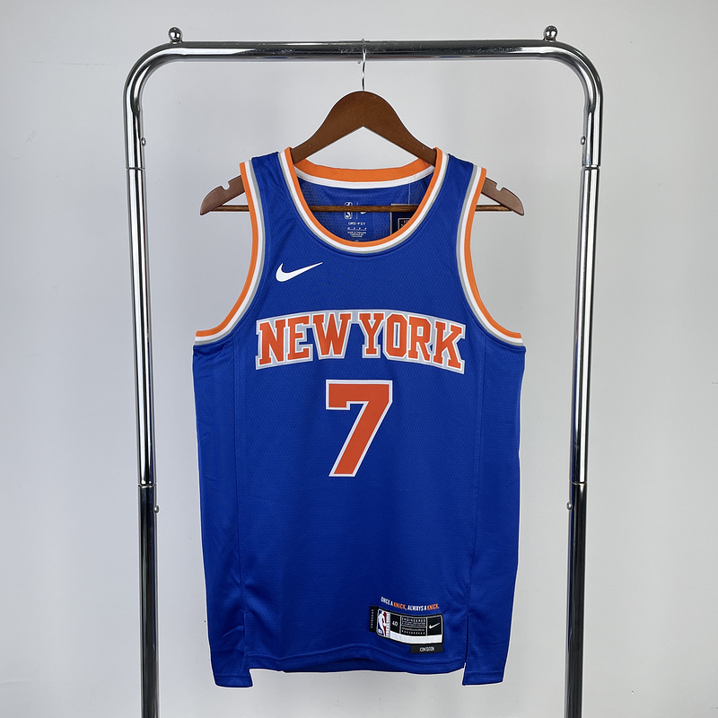2023 New York Knicks 7 ANTHONY Basketball Jersey
