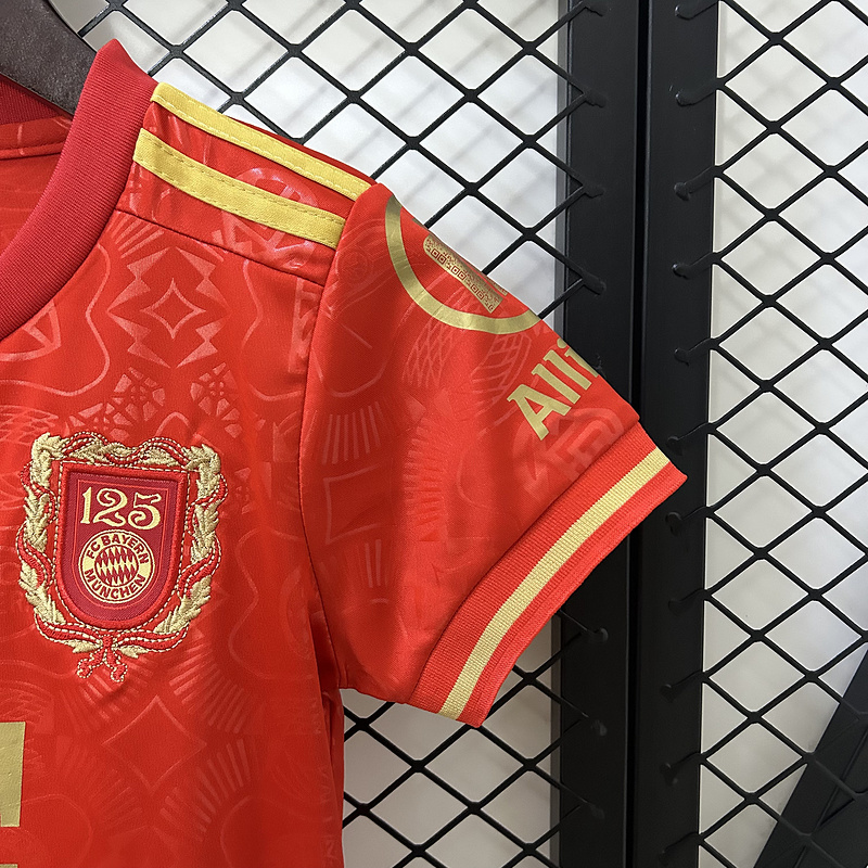 2024-25 Bayern Munchen 125th Anniversary Kids Football Jersey Set