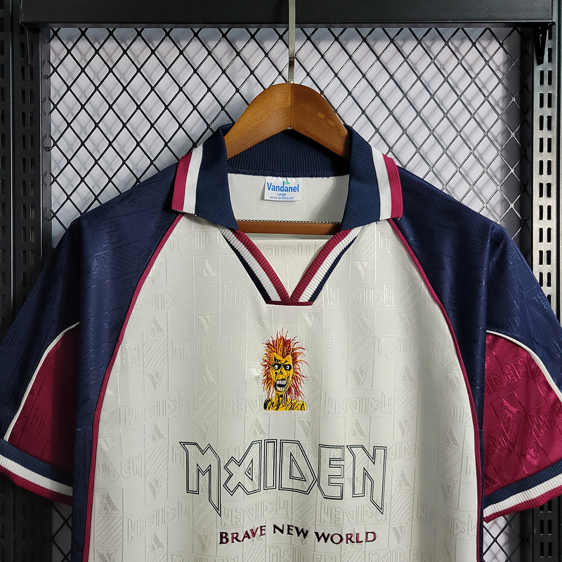 Retro 1999 West Ham Iron Maiden Away Football jersey retro