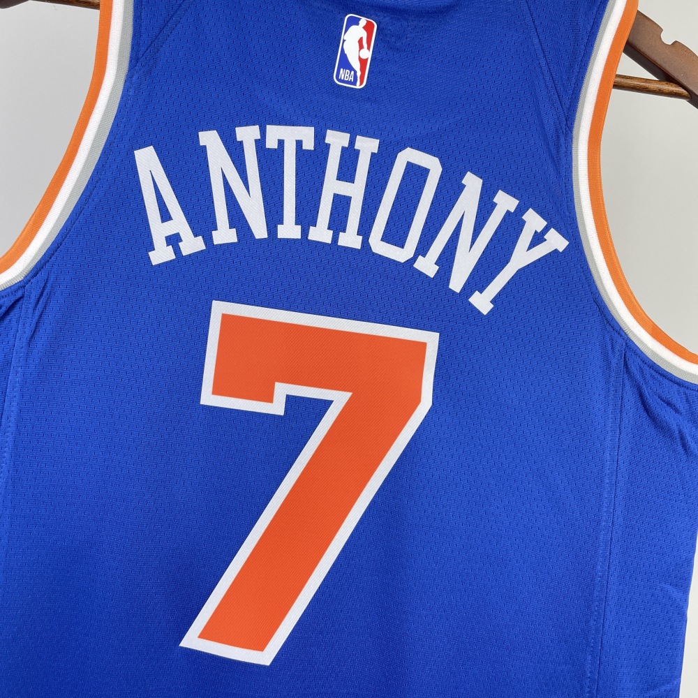 2023 New York Knicks 7 ANTHONY Basketball Jersey