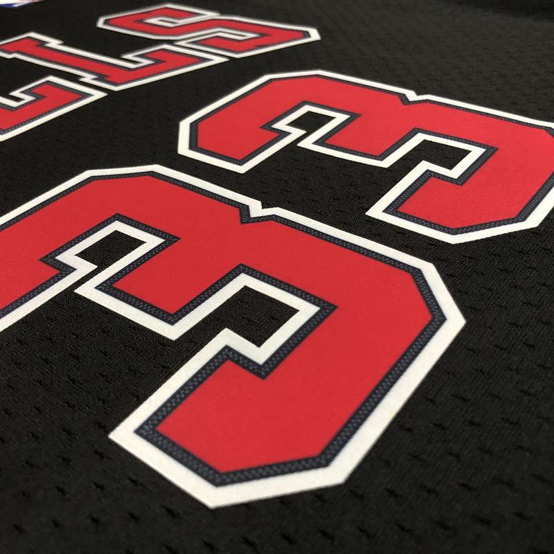 1997-98 NBA Chicago Bulls 33 PIPPEN Black  Basketball Jersey