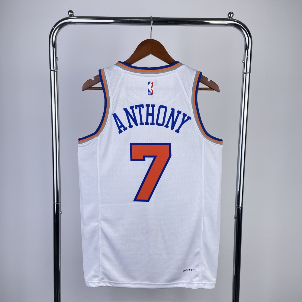 2023 New York Knicks 7 ANTHONY Basketball Jersey