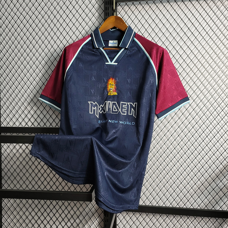 Retro 1999 West Ham Iron Maiden Home Football jersey retro