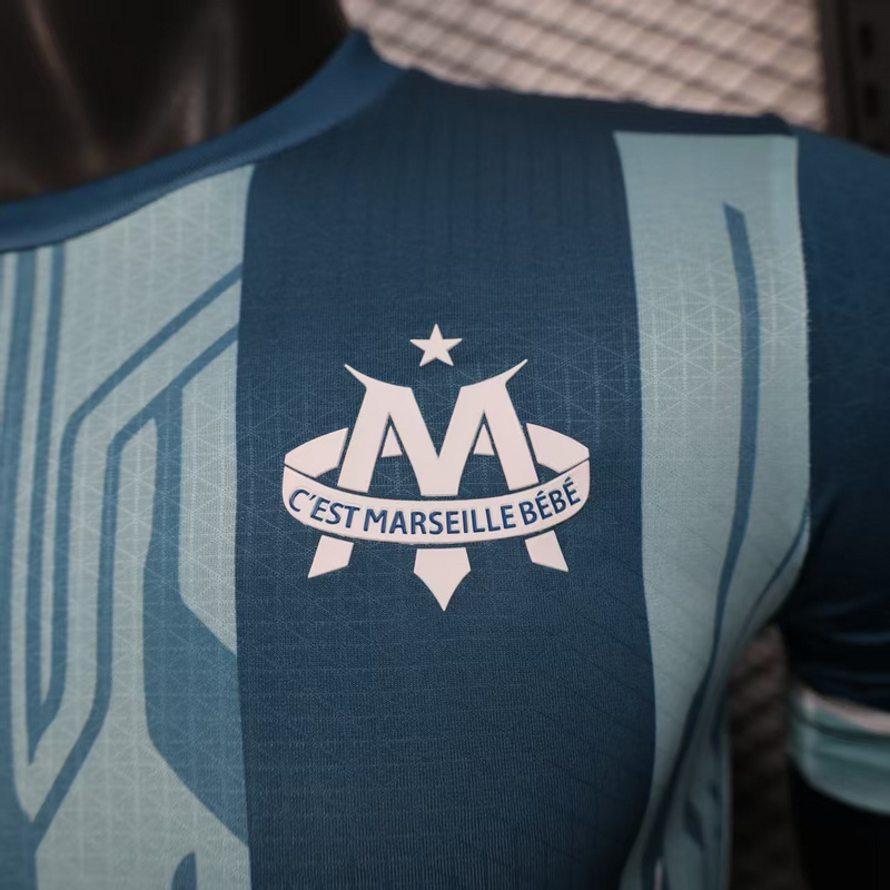 Player 2025-26 Marseille OM Cyan Special EditioFootball jersey