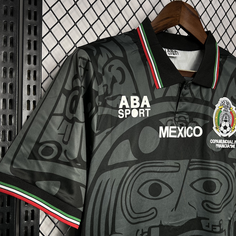 Retro 1994 Mexico Away black football jersey Retro