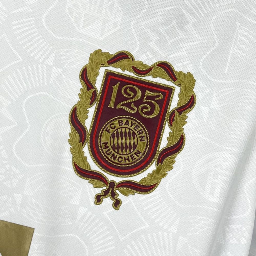 2024-25 Bayern Munchen 125th Anniversary White Away Football Jersey