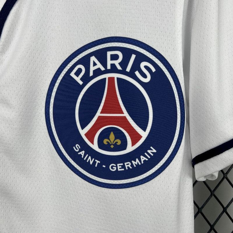 2025-26 PSG Baseball uniform white Football jersey