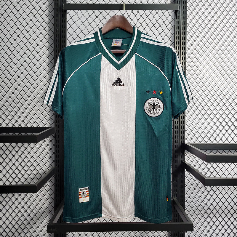 Retro 1998 Germany away MOLLER #7 Klinsmann #18 MATTHAUS #8 Football jersey retro