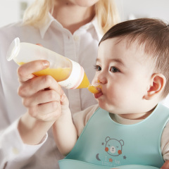Gromast Silicone Squeeze Feeder GT030 Wholesale Supplier | Bulk Food Dispensing Spoon Stock