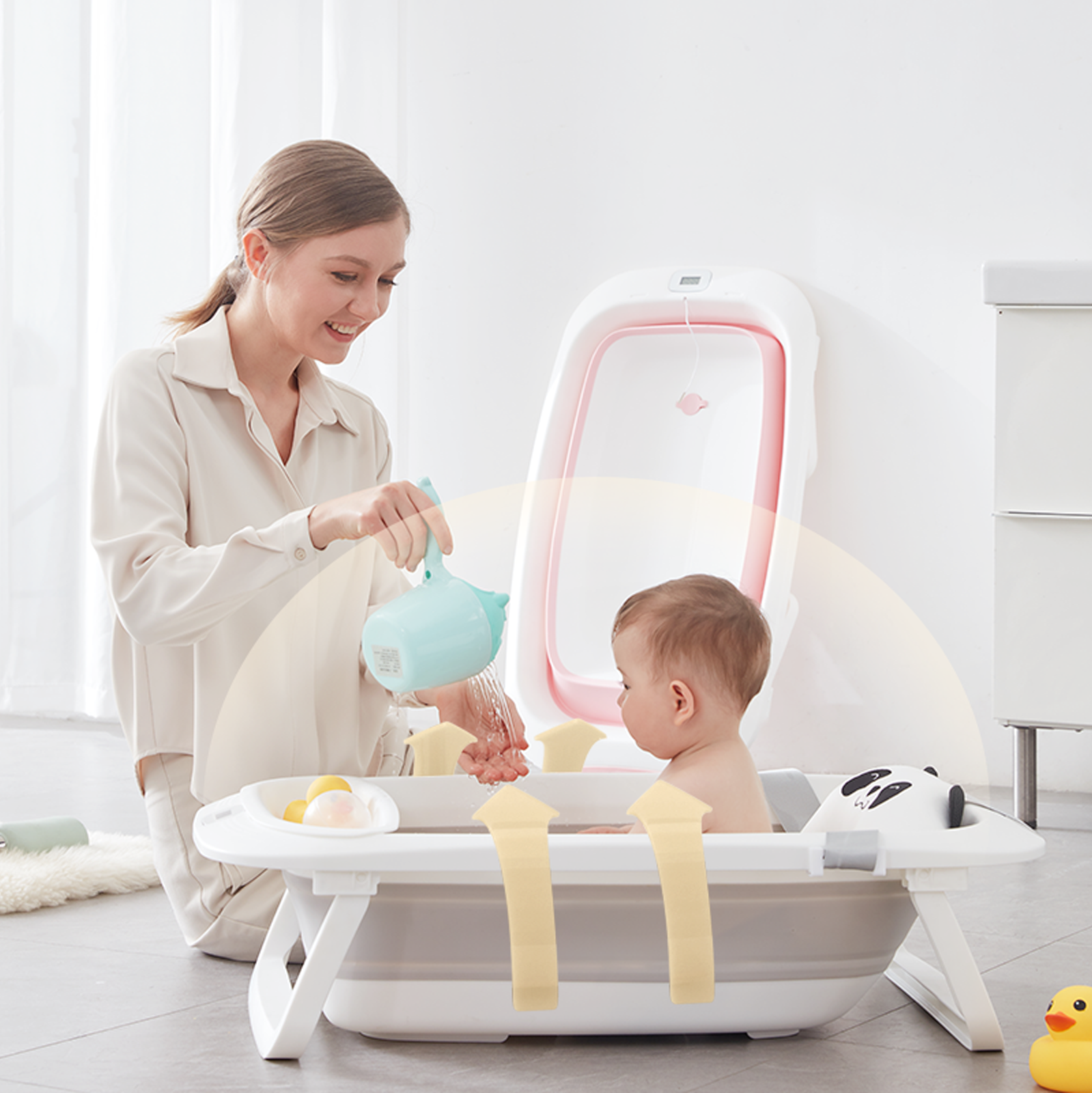 Gromast Foldable Baby Bathtub GT051 Wholesale Supplier | Bulk Collapsible Tub Stock