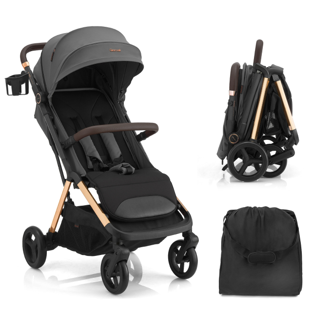 Gromast 2-in-1 Baby Stroller with One-Hand Auto Fold