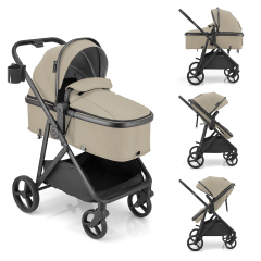 Gromast 3-in-1 Convertible Stroller with Reversible Seat
