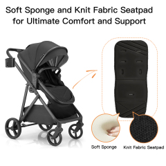 Gromast 3-in-1 Convertible Stroller with Reversible Seat