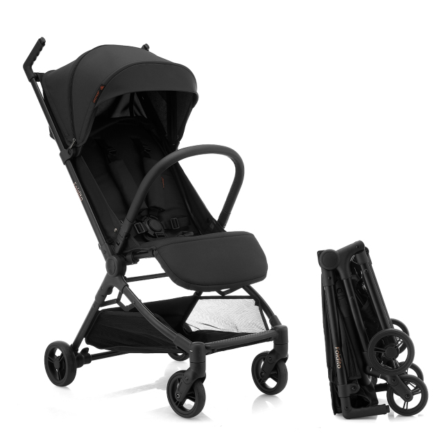Gromast F2-Foldito Lightweight Stroller with Cabin-Size UPF 50+ Canopy