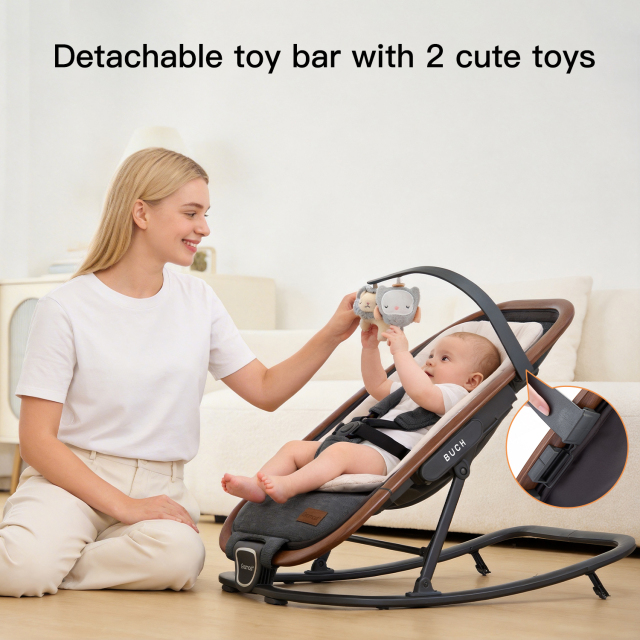 Gromast 2-in-1 Baby Bouncer and Rocker with Travel Bag