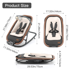 Gromast 2-in-1 Baby Bouncer and Rocker with Travel Bag