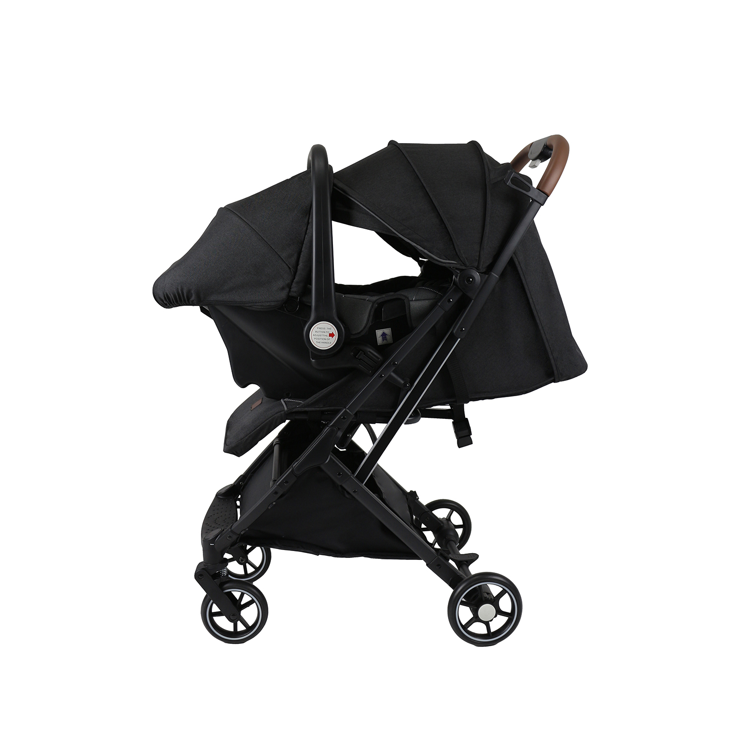 One-hand Folding ODM Compact Baby Stroller Travel System with R44 Car Seat