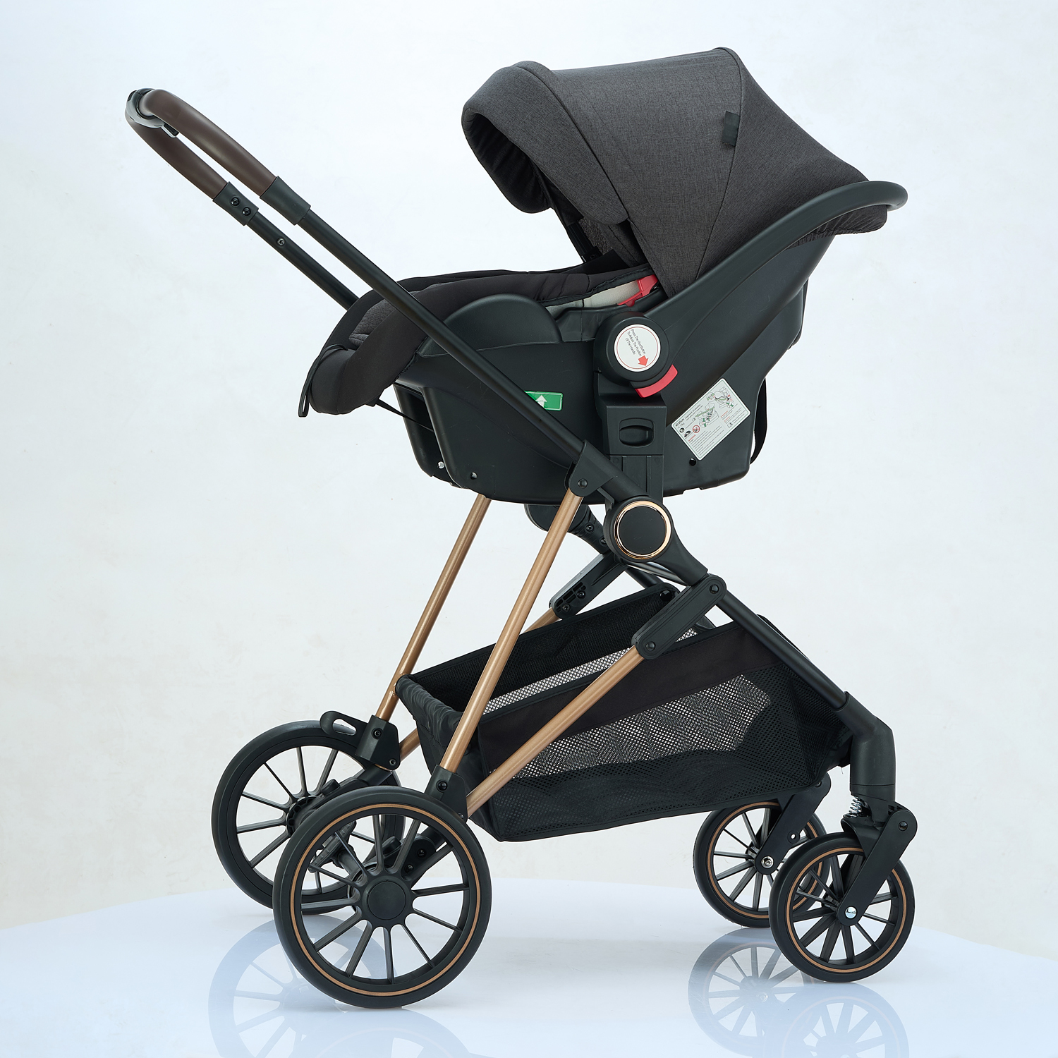 3-in-1 ODM Luxury Baby Stroller Travel System with i-Size Car Seat