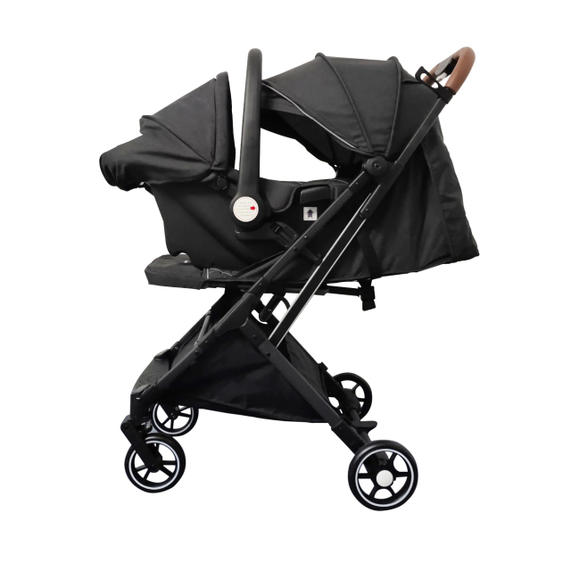 One-hand Folding ODM Compact Baby Stroller Travel System with R44 Car Seat