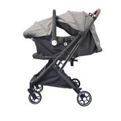 One-hand Folding ODM Compact Baby Stroller Travel System with R44 Car Seat