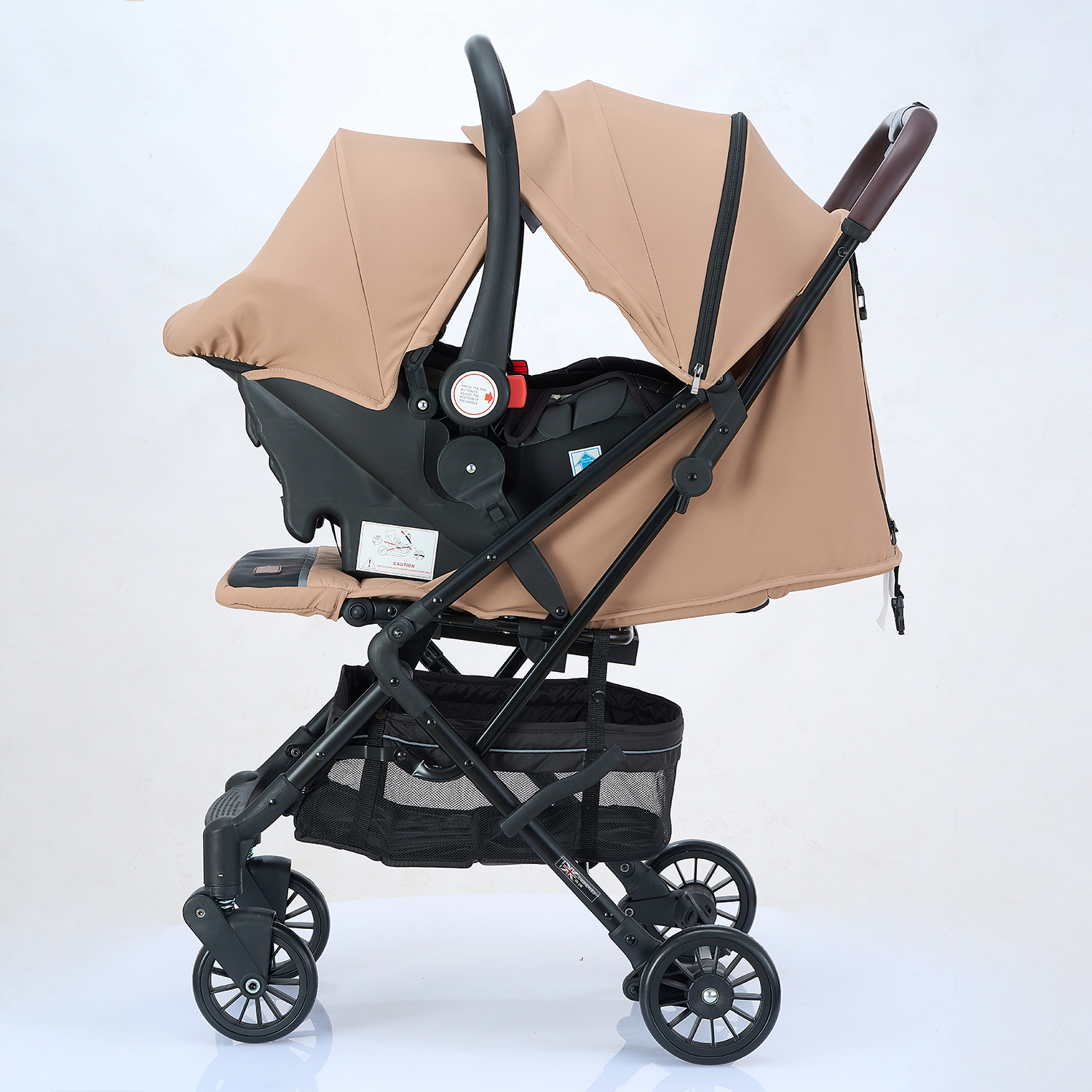 One-hand Folding ODM Compact Baby Stroller Travel System