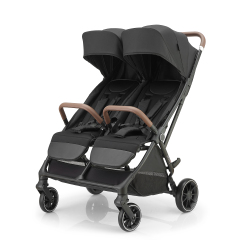 Auto-Fold ODM Twin Baby Stroller with Linked Brake and EVA Wheels