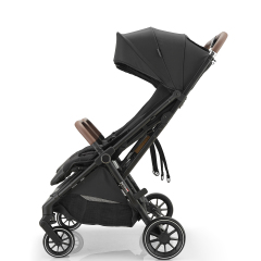 Auto-Fold ODM Twin Baby Stroller with Linked Brake and EVA Wheels
