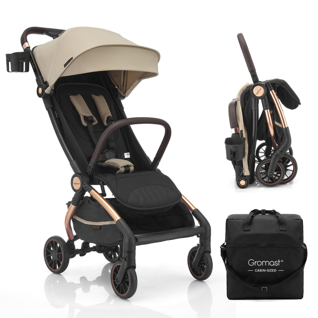 Gromast Cabin Size Travel Stroller with Auto-Fold and UPF 50+
