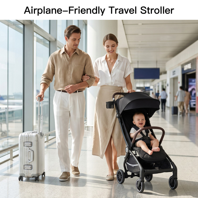 Gromast Cabin Size Travel Stroller with Auto-Fold and UPF 50+