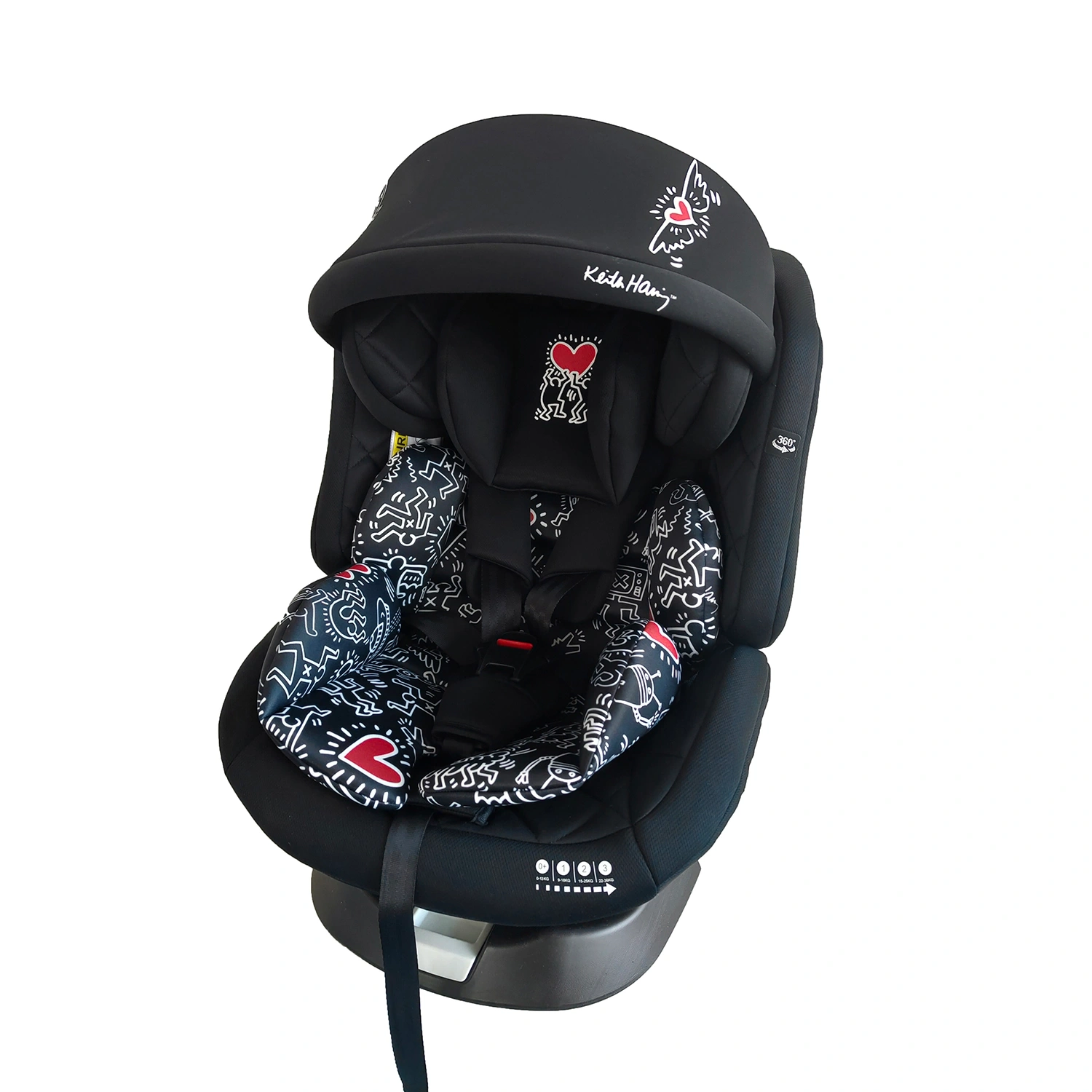 360 Rotating Child Car Seat OEM with 13-Position Headrest