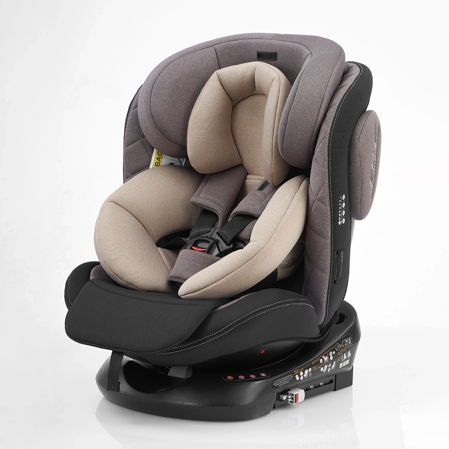 360 Rotating Child Car Seat OEM with Five-Point Harness