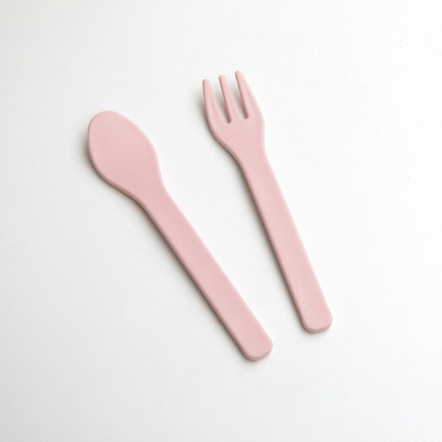 Biodegradable PLA Children's fork/spoon,Ningbo YoungHome Houseware Co., Ltd.,Specially designed for small hands! Lightweight anti slip fork spoon