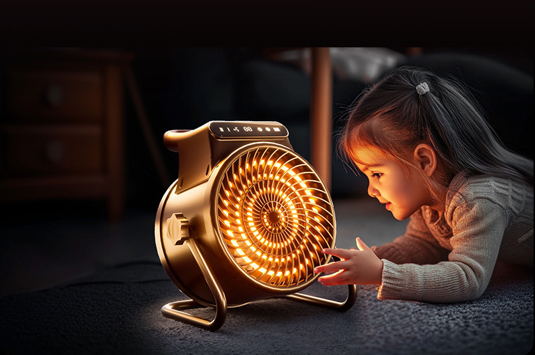 Household small steel cannon heater PTC fast heating heater office electric heater hot air heater warms the whole house large area,Ningbo YoungHome Houseware Co., Ltd.,Internet celebrity small steel cannon heater