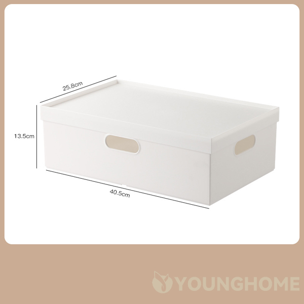 Bookshelf right angle storage box household large cabinet storage box snack toy plastic box file storage basket,Ningbo YoungHome Houseware Co., Ltd.,Home cabinet storage box snack toy file storage basket